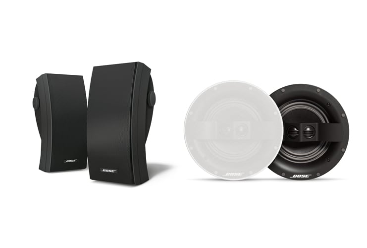 Bose® outdoor and ceiling speakers
